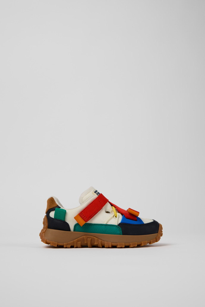 Bobo Choses x Camper Multicolor Textile and Leather Semi-Open Shoes for Kids.