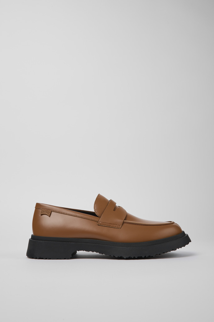Walden Brown leather loafers for men