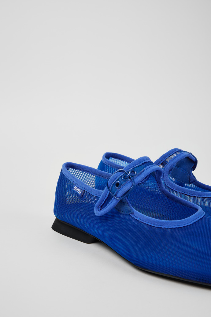 Casi Myra Blue Textile Mary Jane for Women