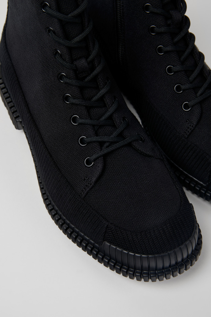 Pix TENCEL® Black lace up boot for men