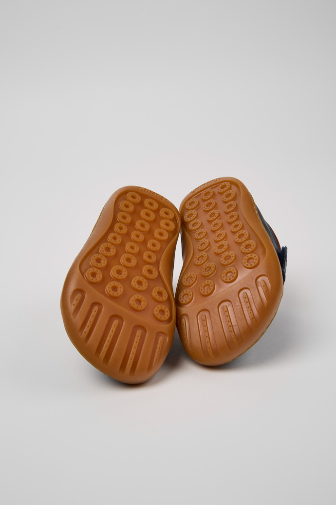 Peu Blue Leather Sneaker for kids