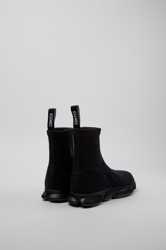 Karst Black TENCEL™ Lyocell™ and Recycled PET Mid Boots for Men.
