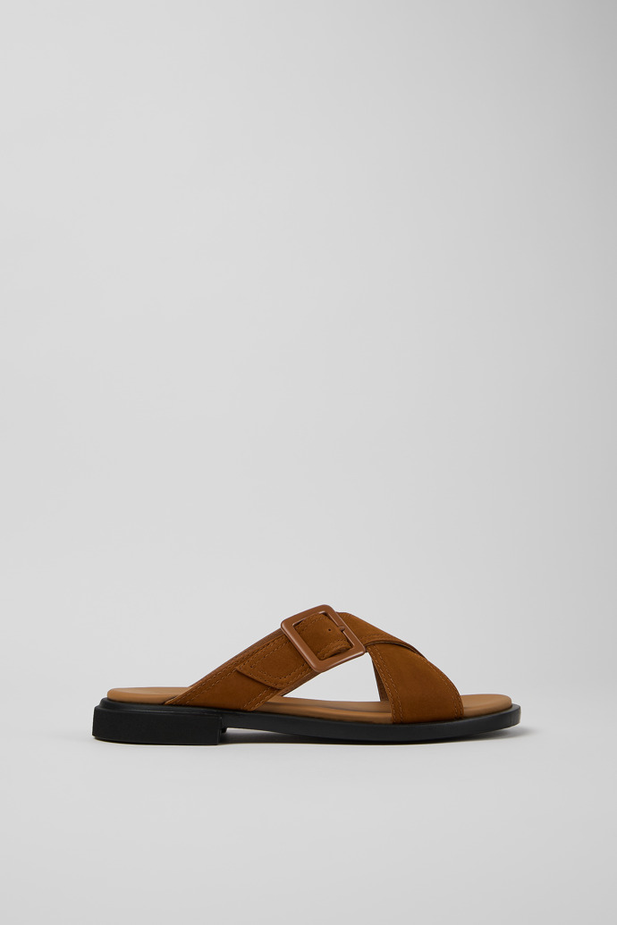 Edy Brown leather sandals for women