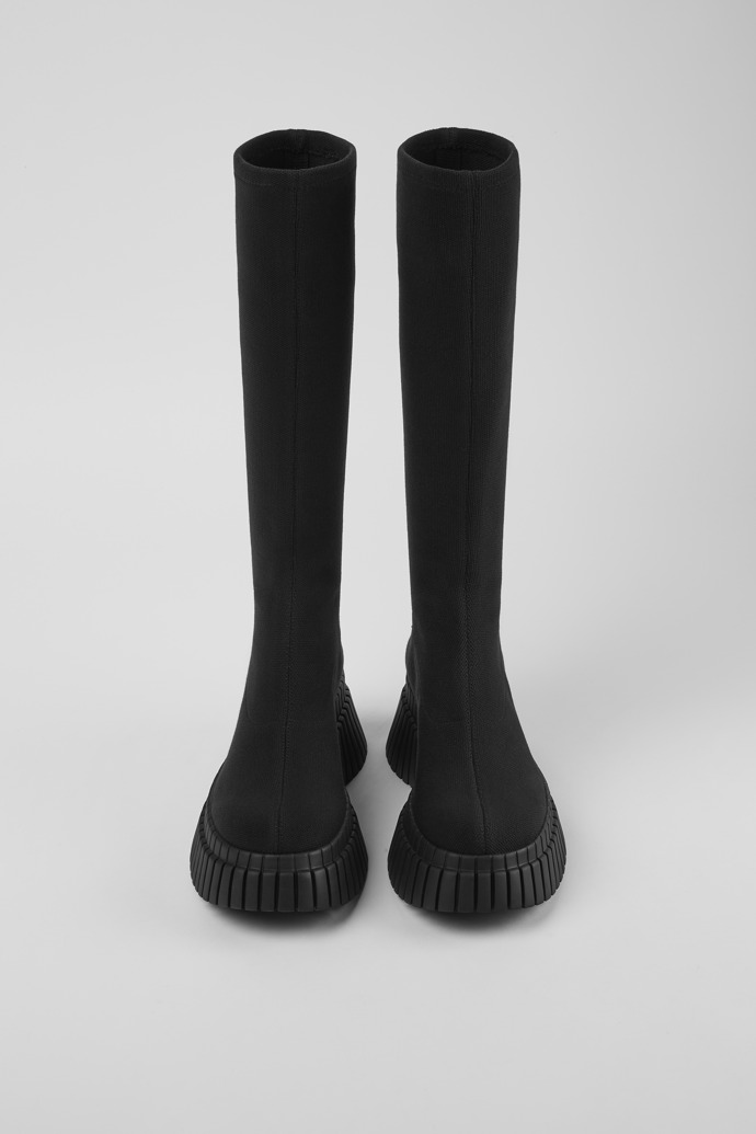 BCN TENCEL® Black Textile Mid Boots for Women.
