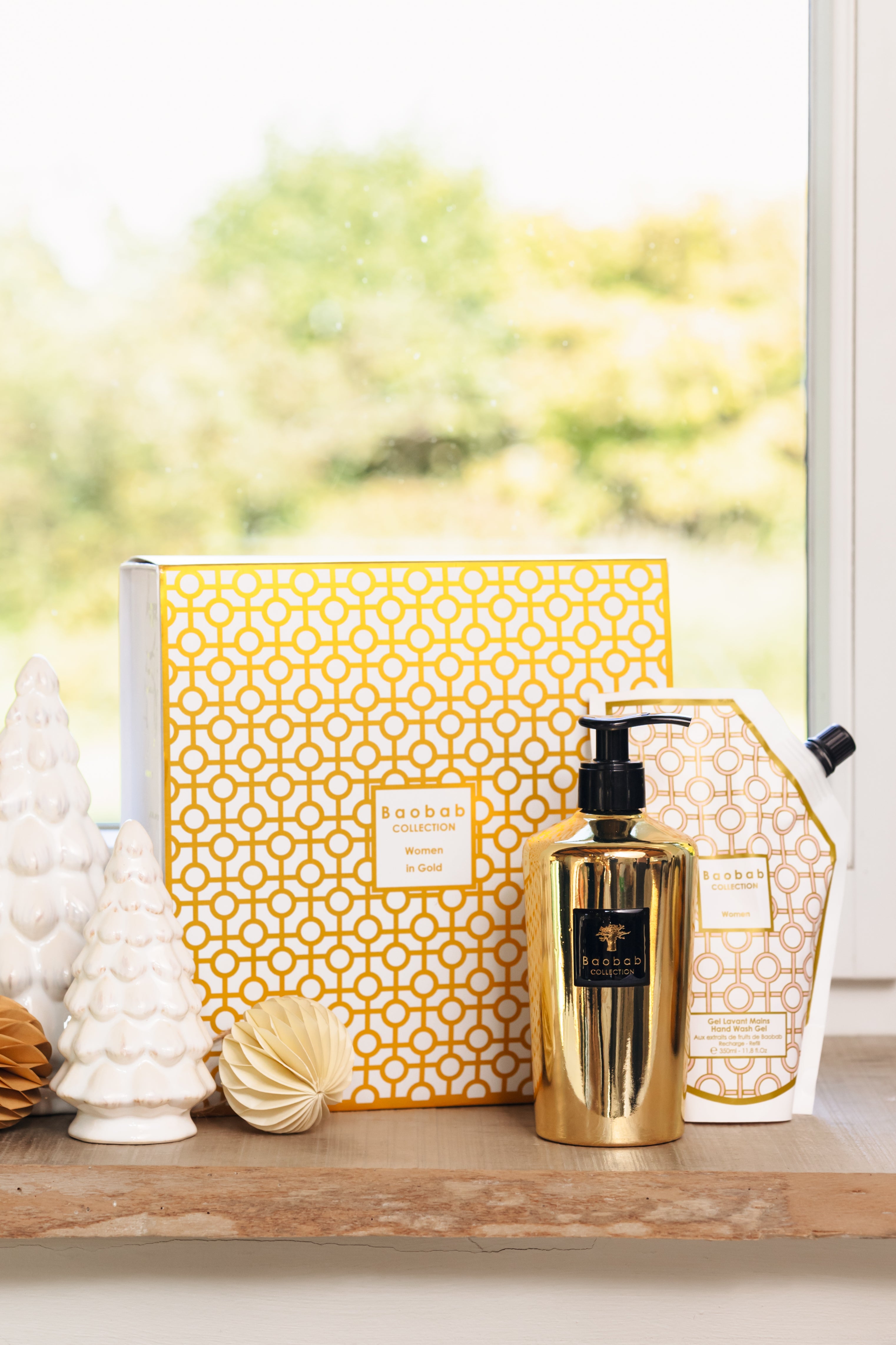 GIFT BOX HAND WASH GEL WOMEN IN GOLD