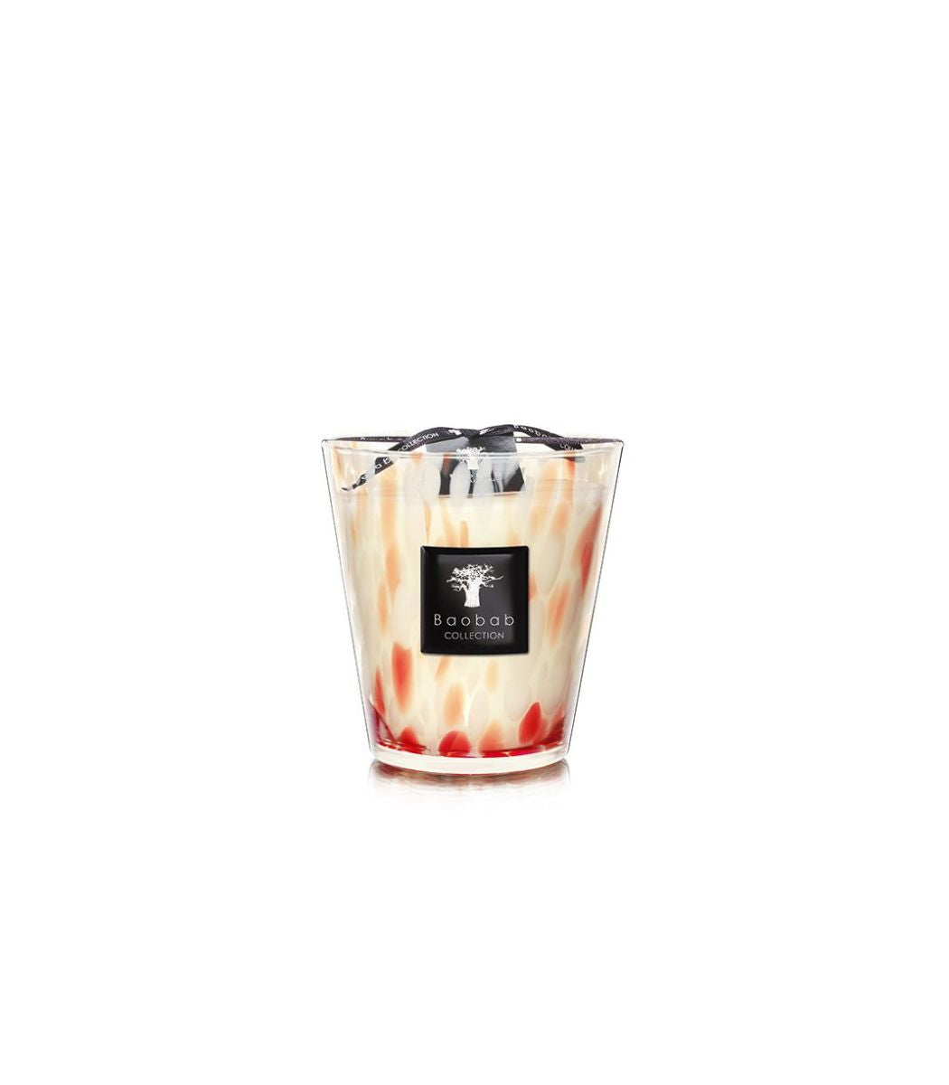 SCENTED CANDLE PEARLS CORAL