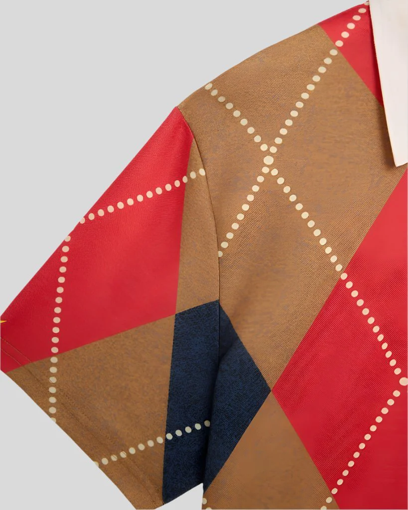 Revere Argyle Golf Polo Shirt