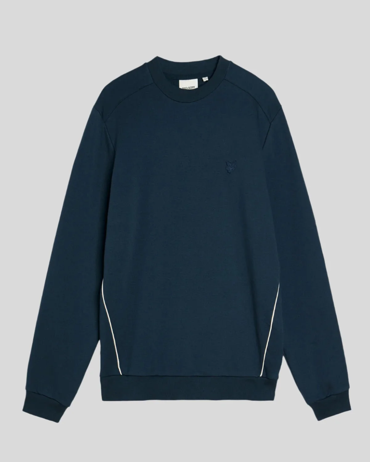 Seam Tipped Crew Neck Sweatshirt