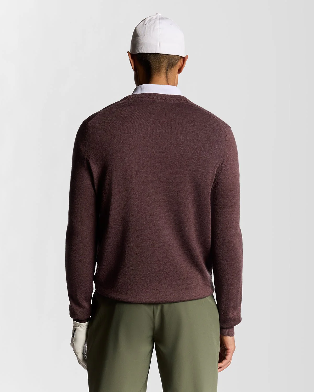 Golf Wool Blend V Neck Jumper