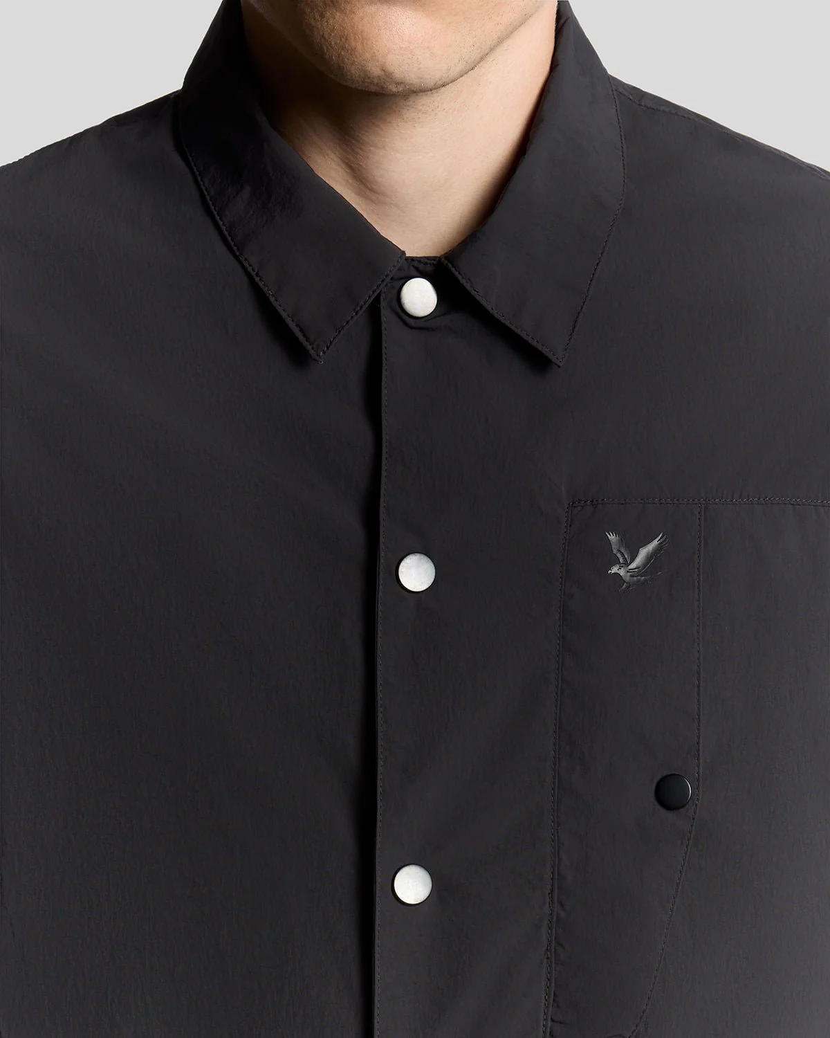 Crinkle Nylon Pocket Overshirt