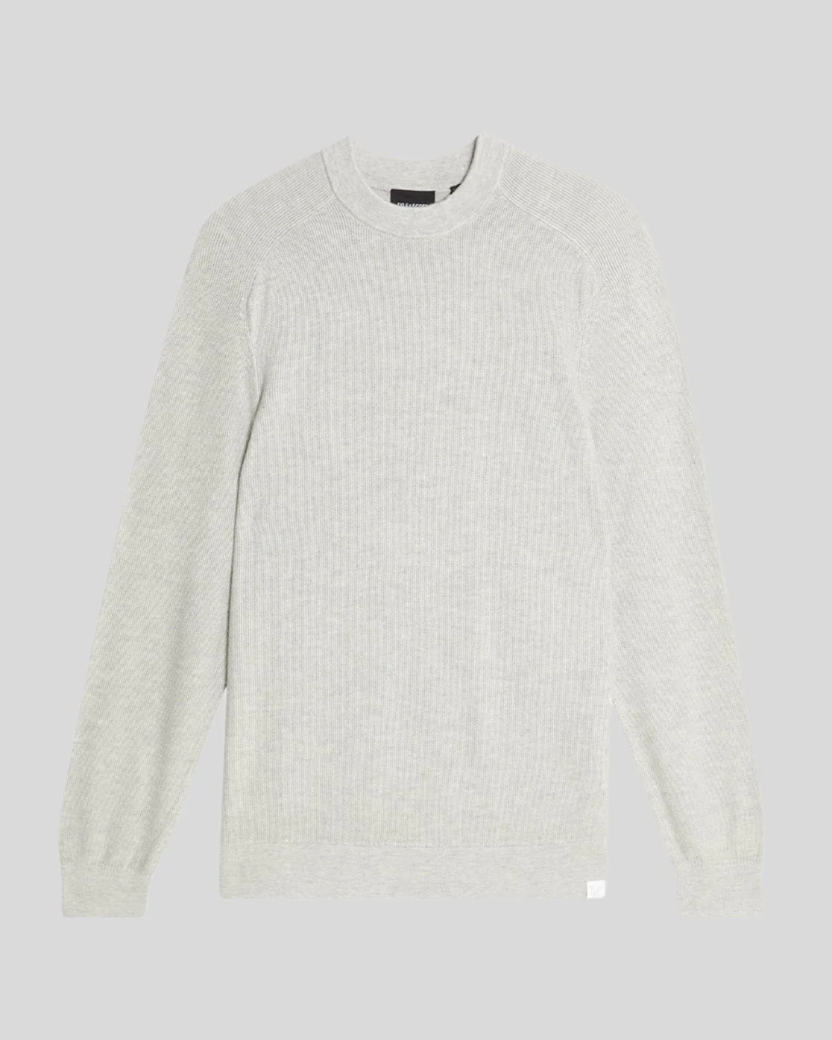 Pique Knit Mock Neck Jumper