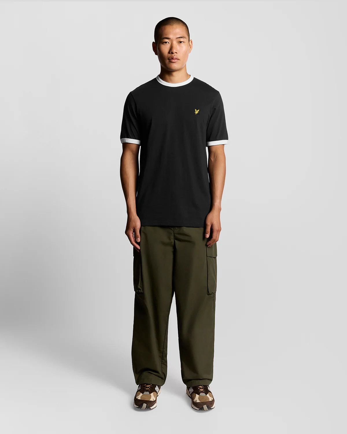 Ringer Cotton Crew Neck T-Shirt