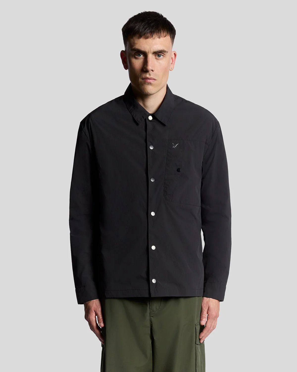 Crinkle Nylon Pocket Overshirt