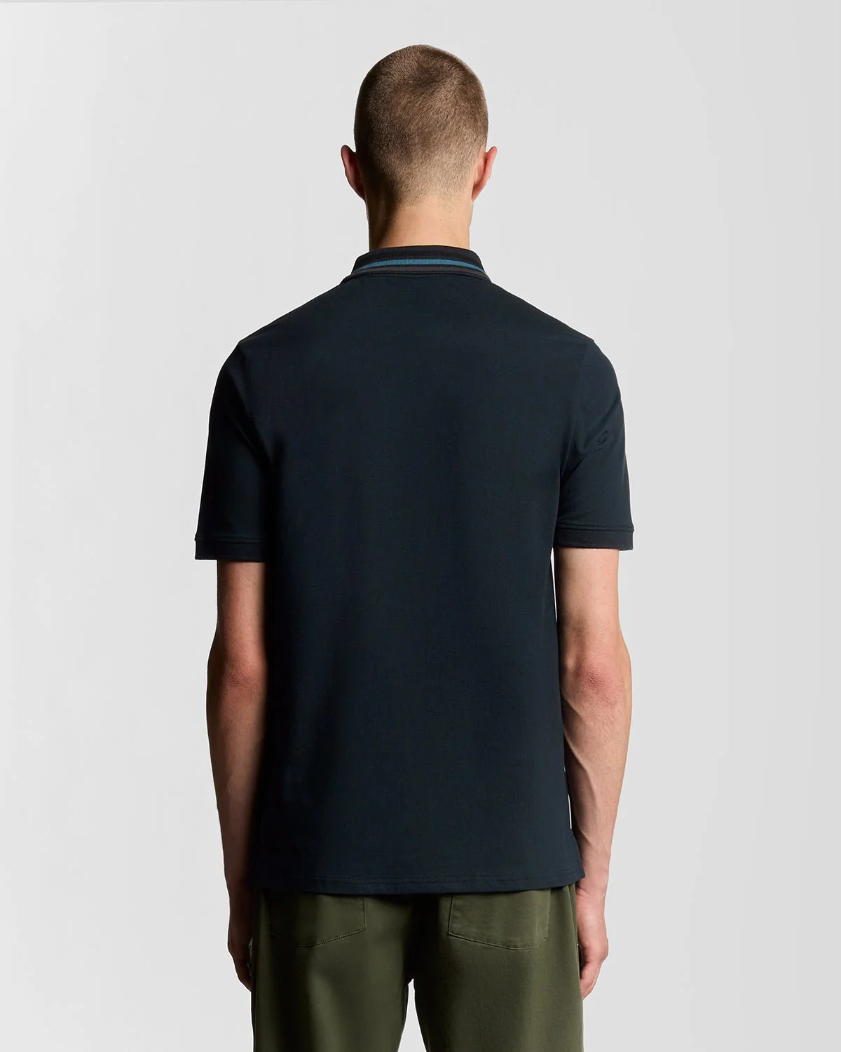 Striped Tipped Polo Shirt