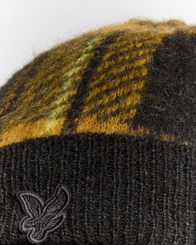 Wool Blend Tartan Beanie