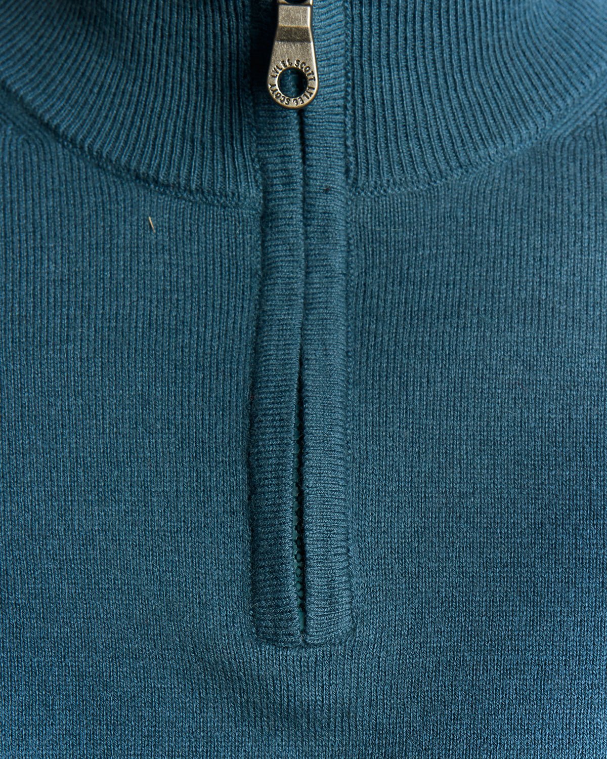 Cotton Merino 1/4 Zip Jumper