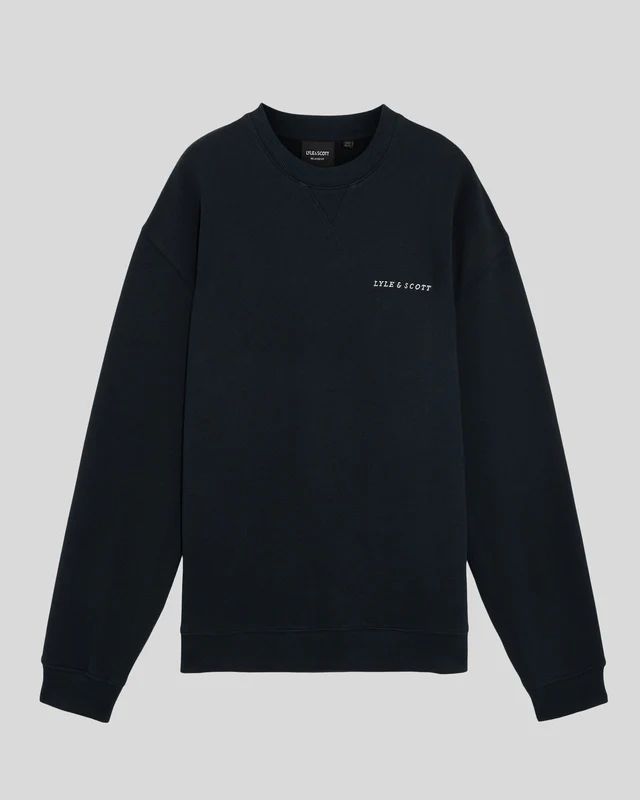 Script Brushback Fleece Sweatshirt