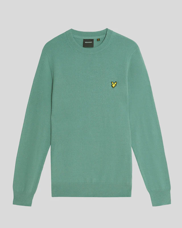 Cotton Merino Crew Neck Jumper