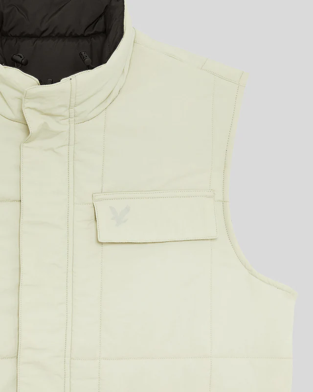 Printed Reversible Puffer Gilet