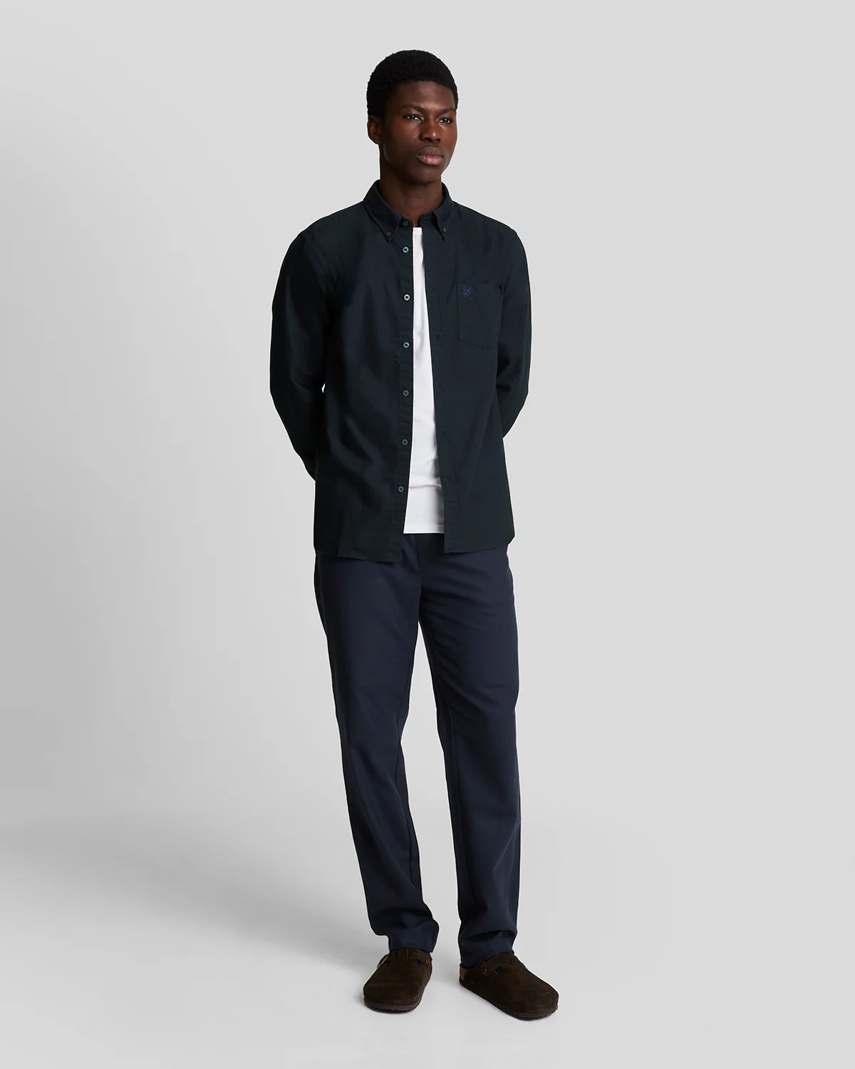 Tonal Button Down Oxford Shirt