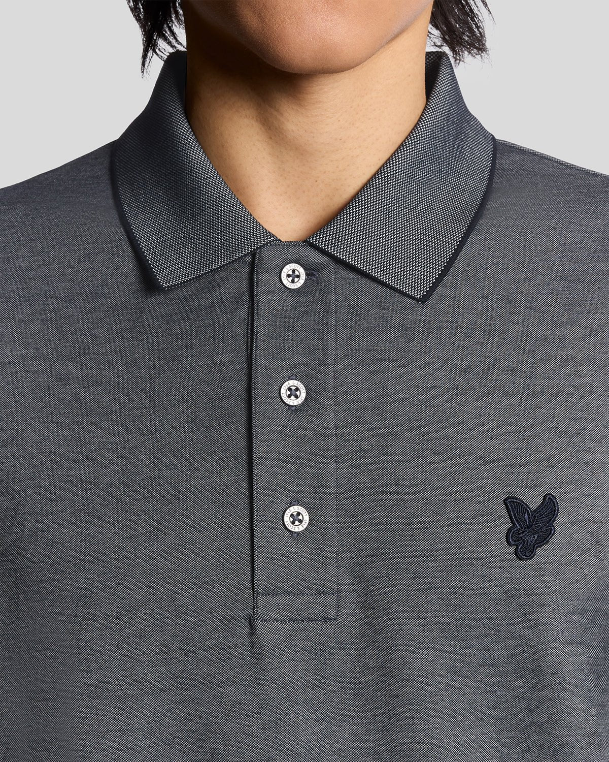 Two Tone Pique Polo Shirt