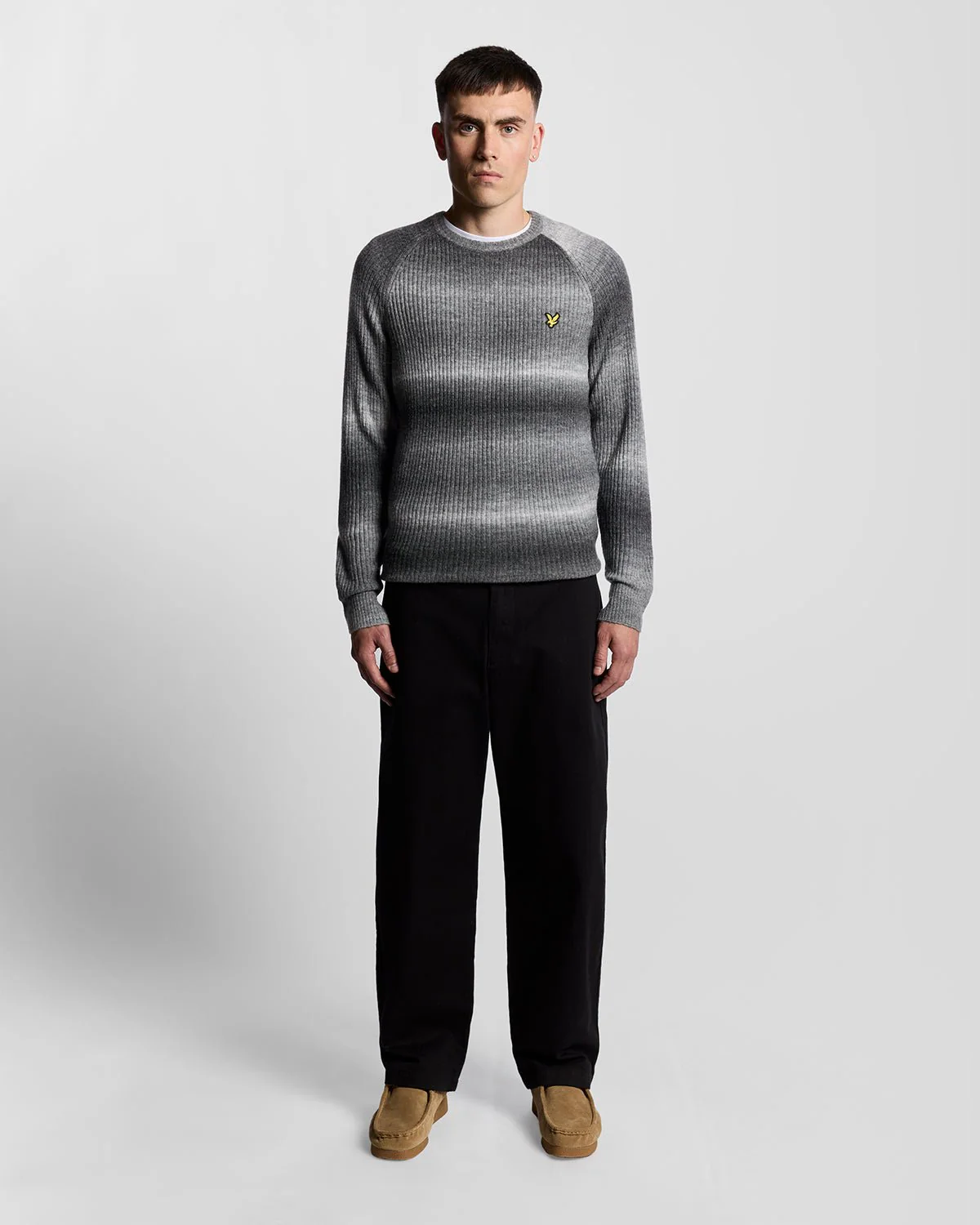 Ribbed Ombre Effect Jumper