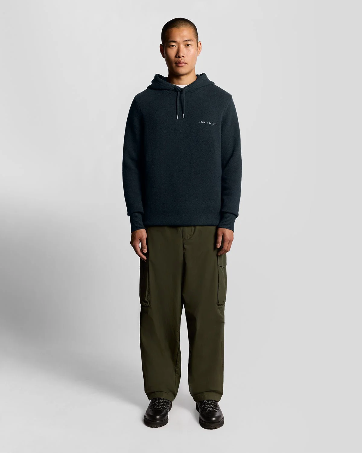 Knitted Script Hoodie