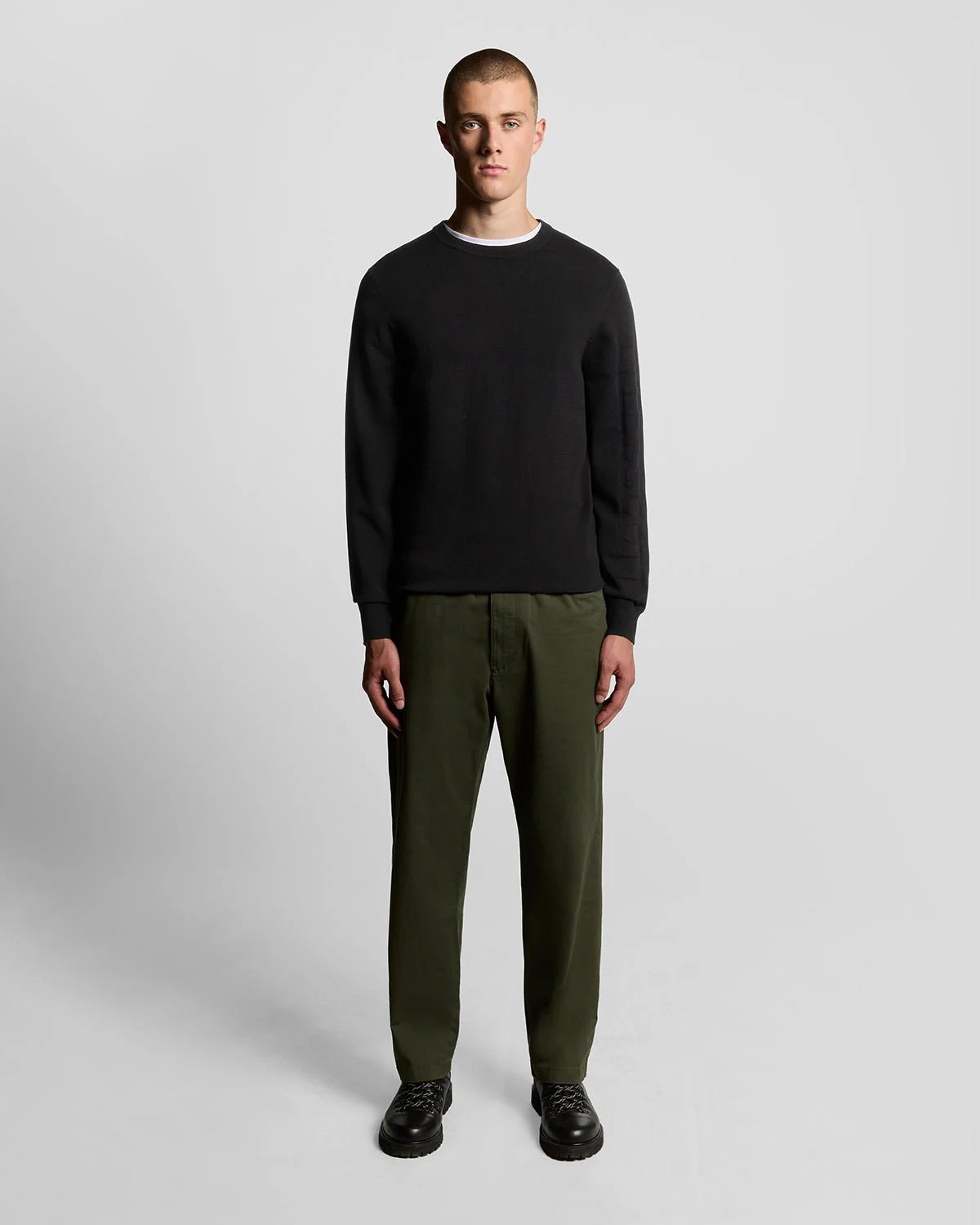 Mesh Logo Crew Neck Jumper