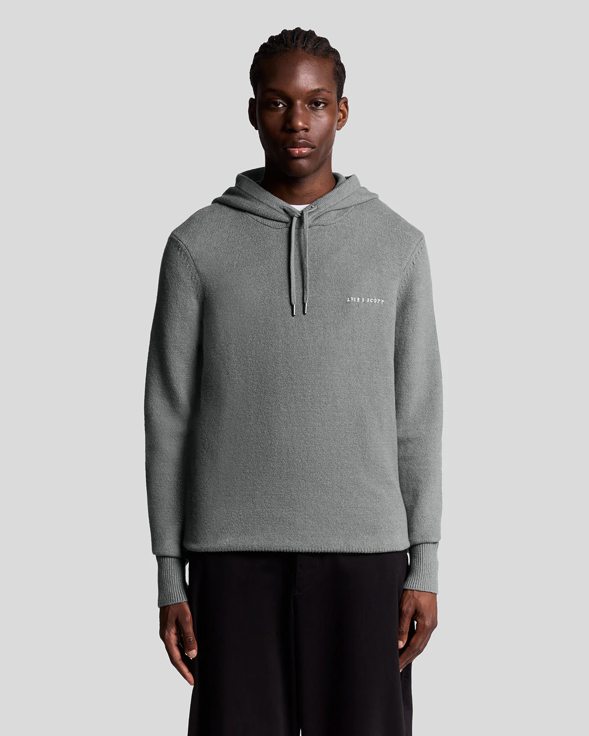 Knitted Script Hoodie