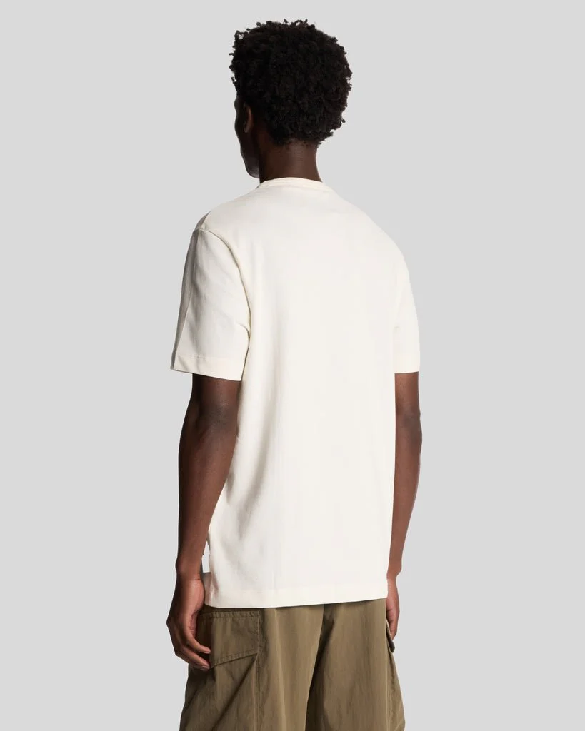 Suede Trimmed Pique T-Shirt
