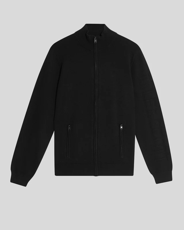 Mesh Logo Knitted Track Jacket