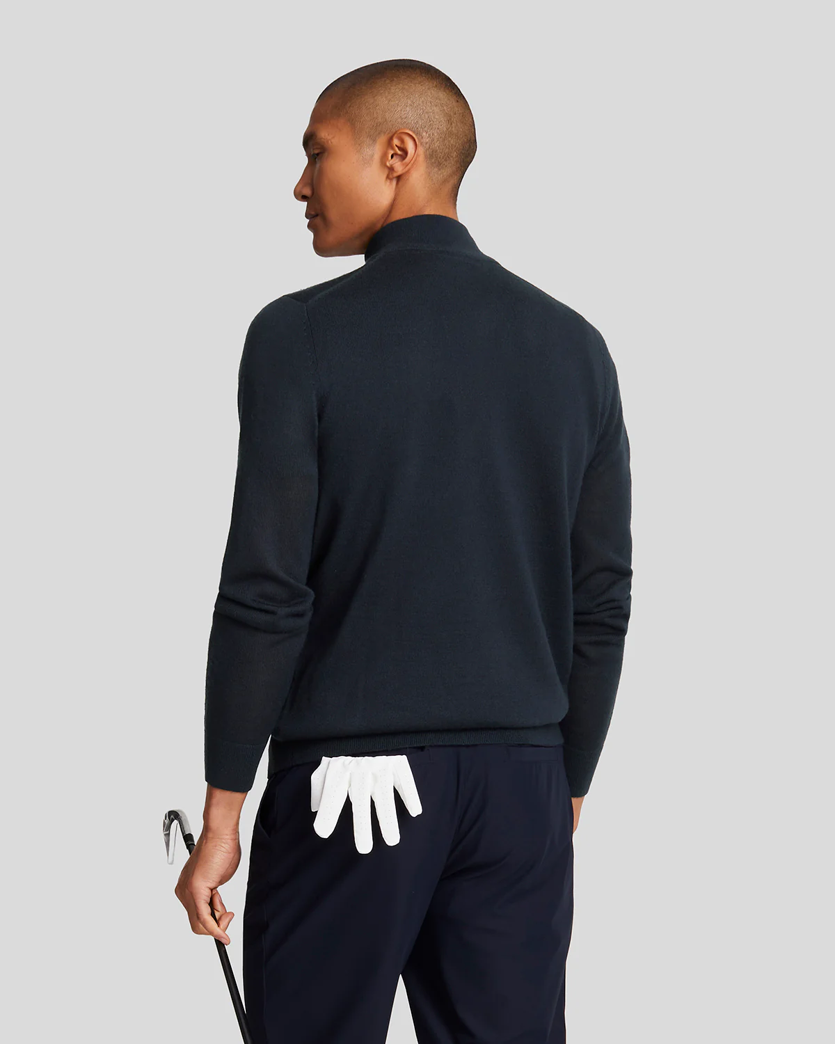 Golf 1/4 Zip Wool Blend Jumper
