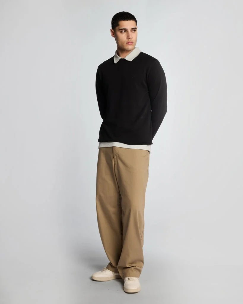 Superfine Cotton Crew Neck Sweatshirt