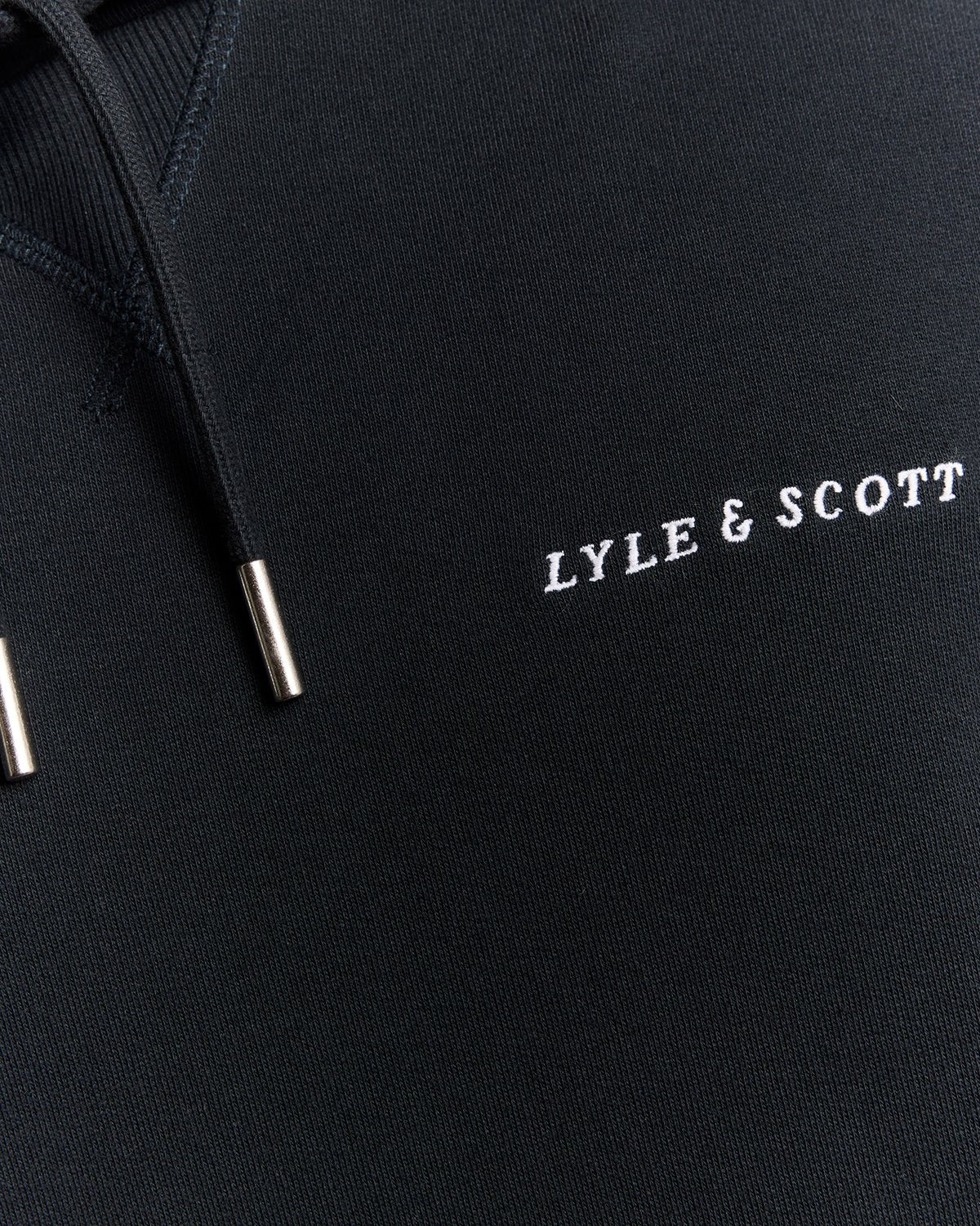 Script Brushback Fleece Hoodie