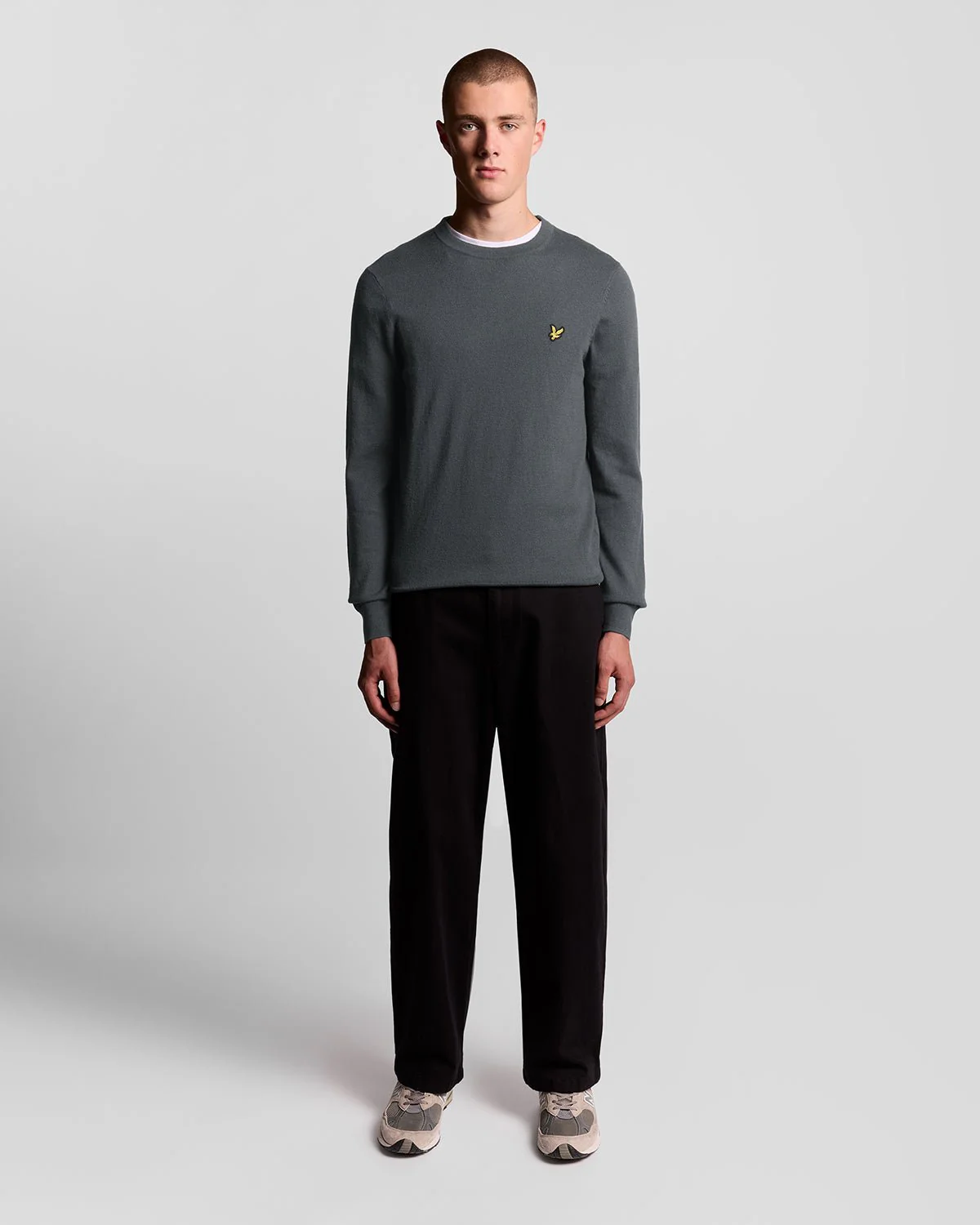 Cotton Merino Crew Neck Jumper
