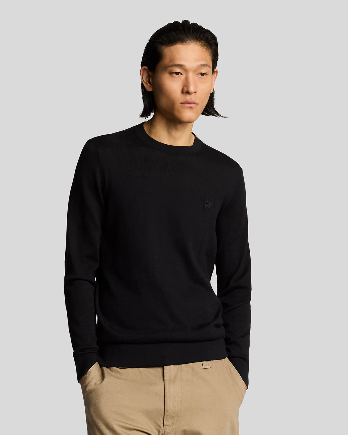 Superfine Cotton Crew Neck Jumper