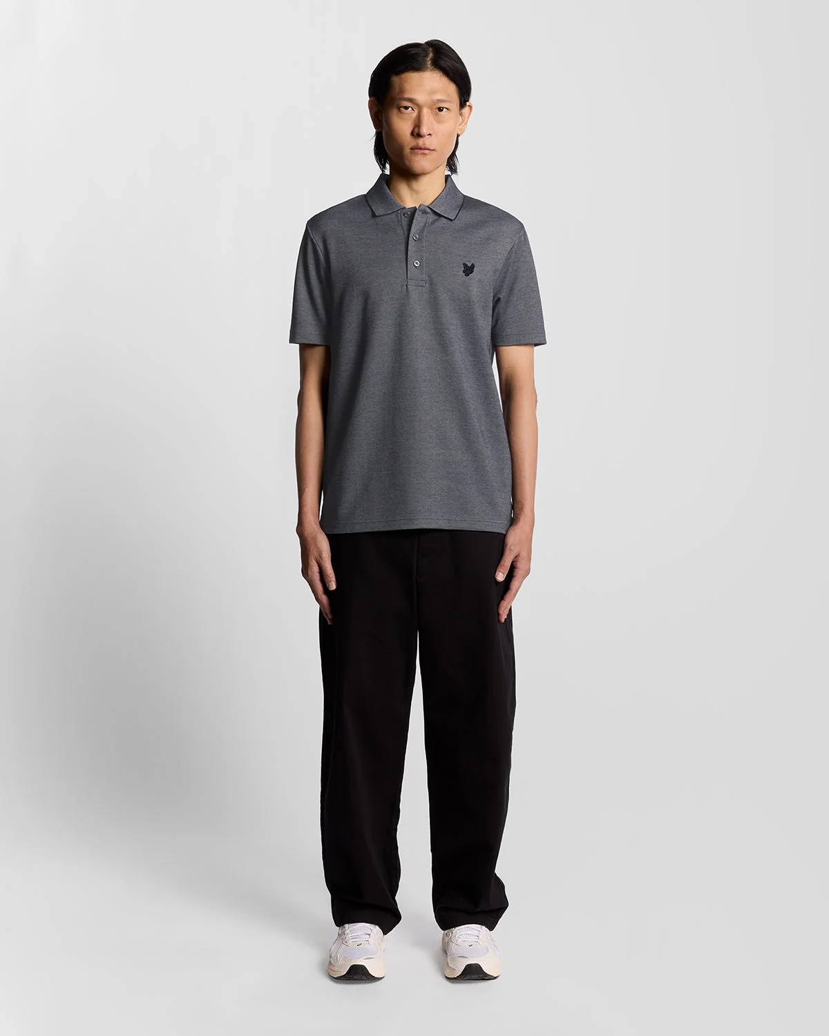 Two Tone Pique Polo Shirt