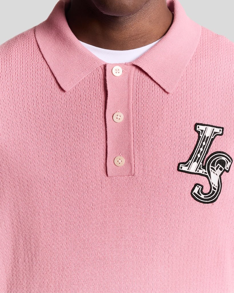 Long Sleeve Knitted Polo Shirt