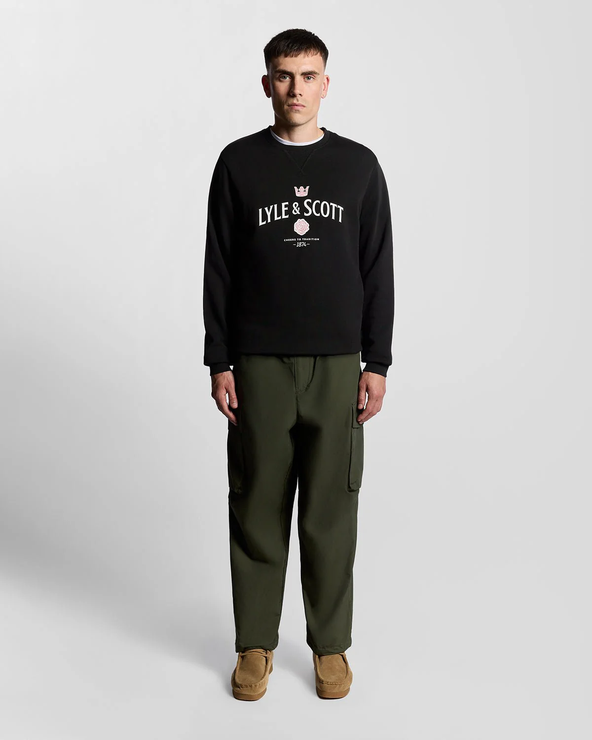 Cheers Graphic Crew Neck Sweatshirt