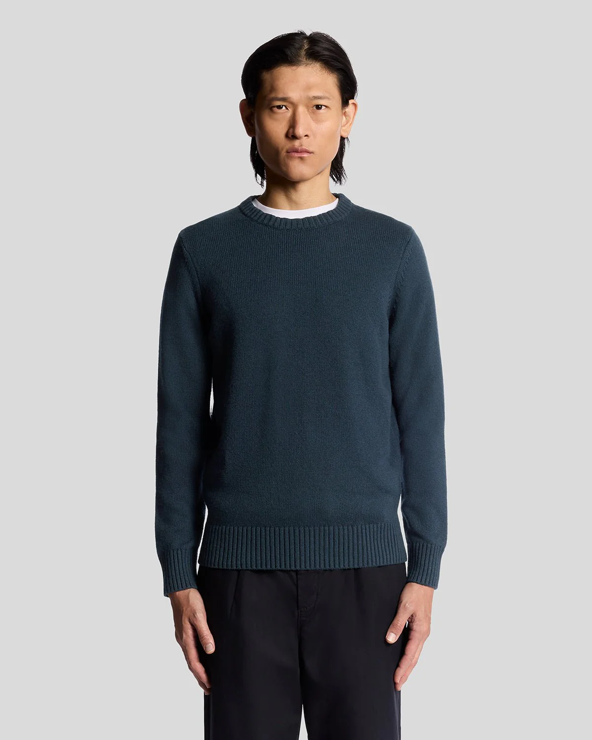 Wool Blend Crew Neck Jumper