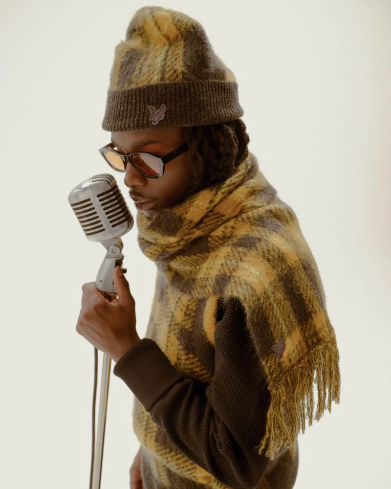 Wool Blend Tartan Scarf