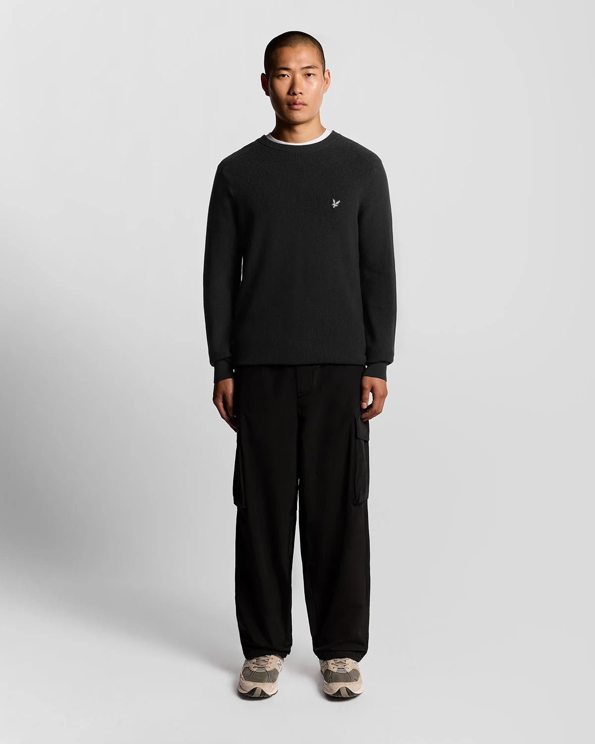 Engineered Rib Crew Neck Jumper