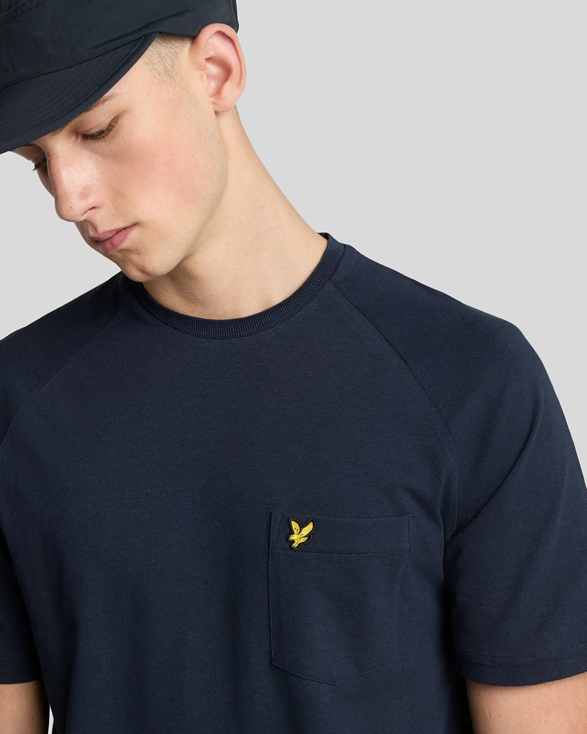 Linen Blend Raglan T-Shirt