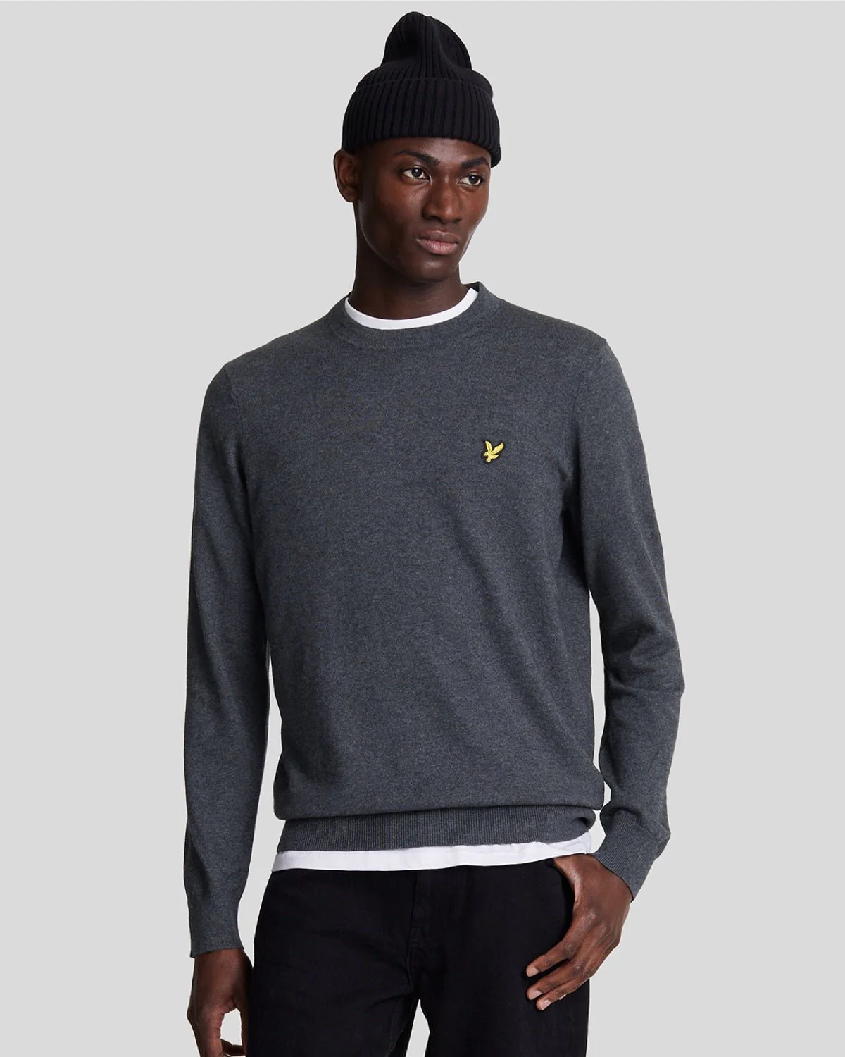 Cotton Merino Crew Neck Jumper
