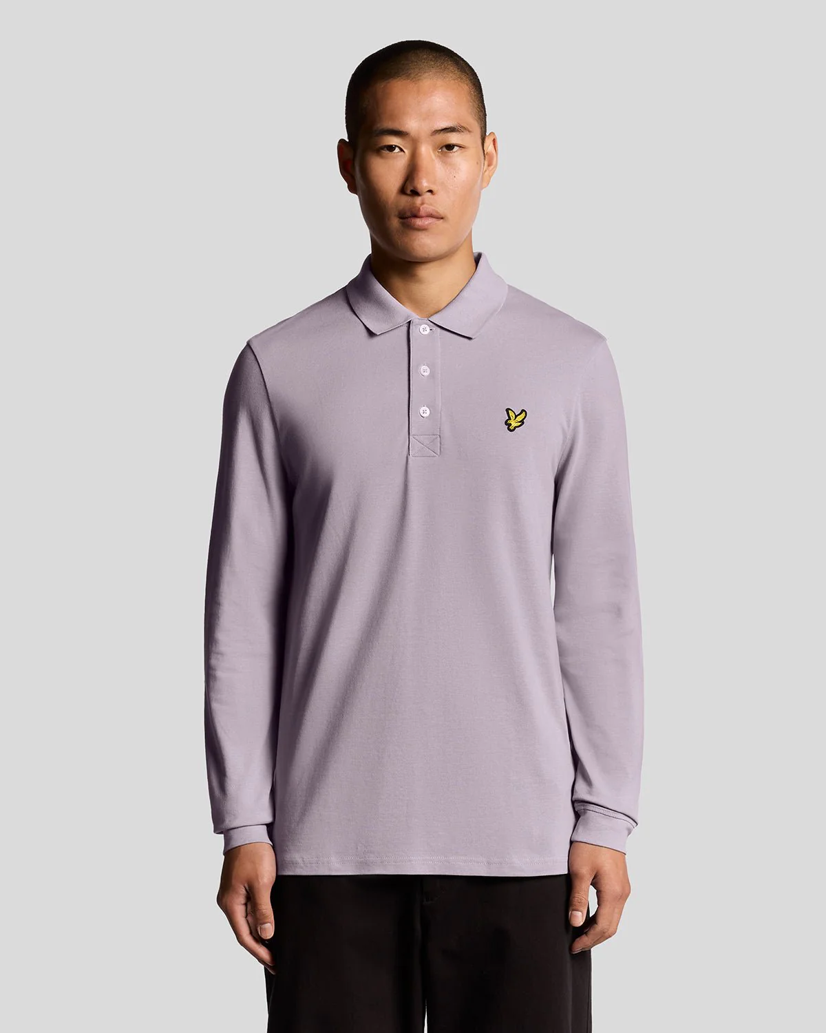 Long Sleeve Cotton Polo Shirt
