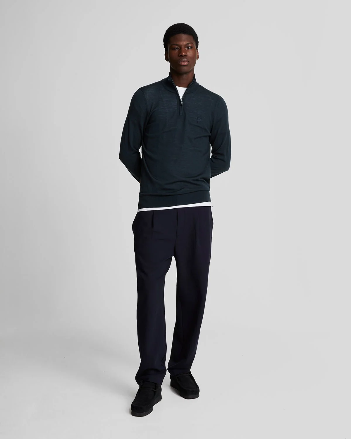 Merino Wool 1/4 Zip Jumper