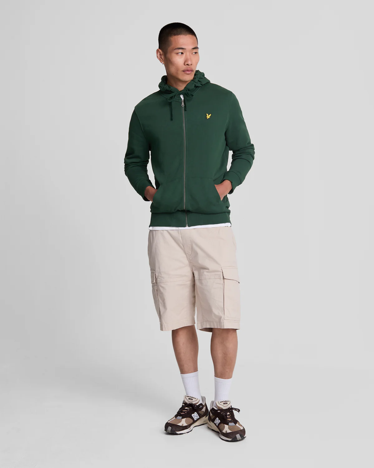 Loopback Cotton Full Zip Hoodie