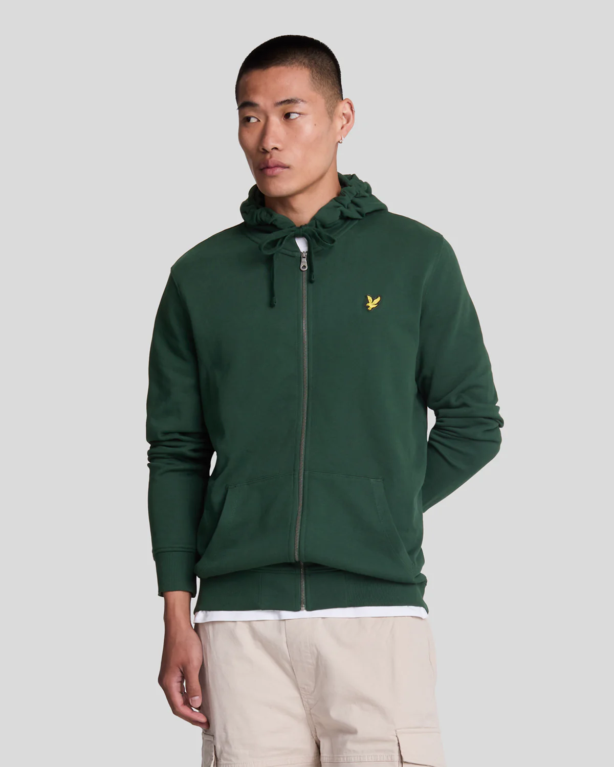Loopback Cotton Full Zip Hoodie