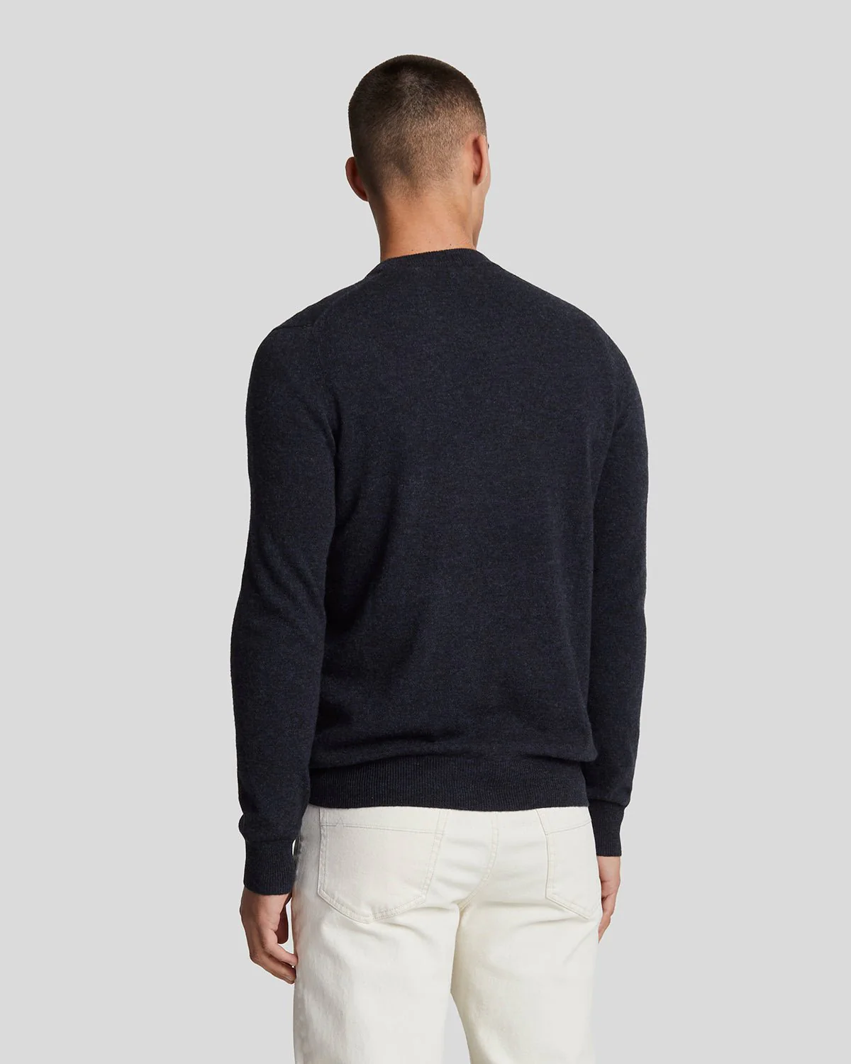 Lambswool Blend Crew Neck Jumper