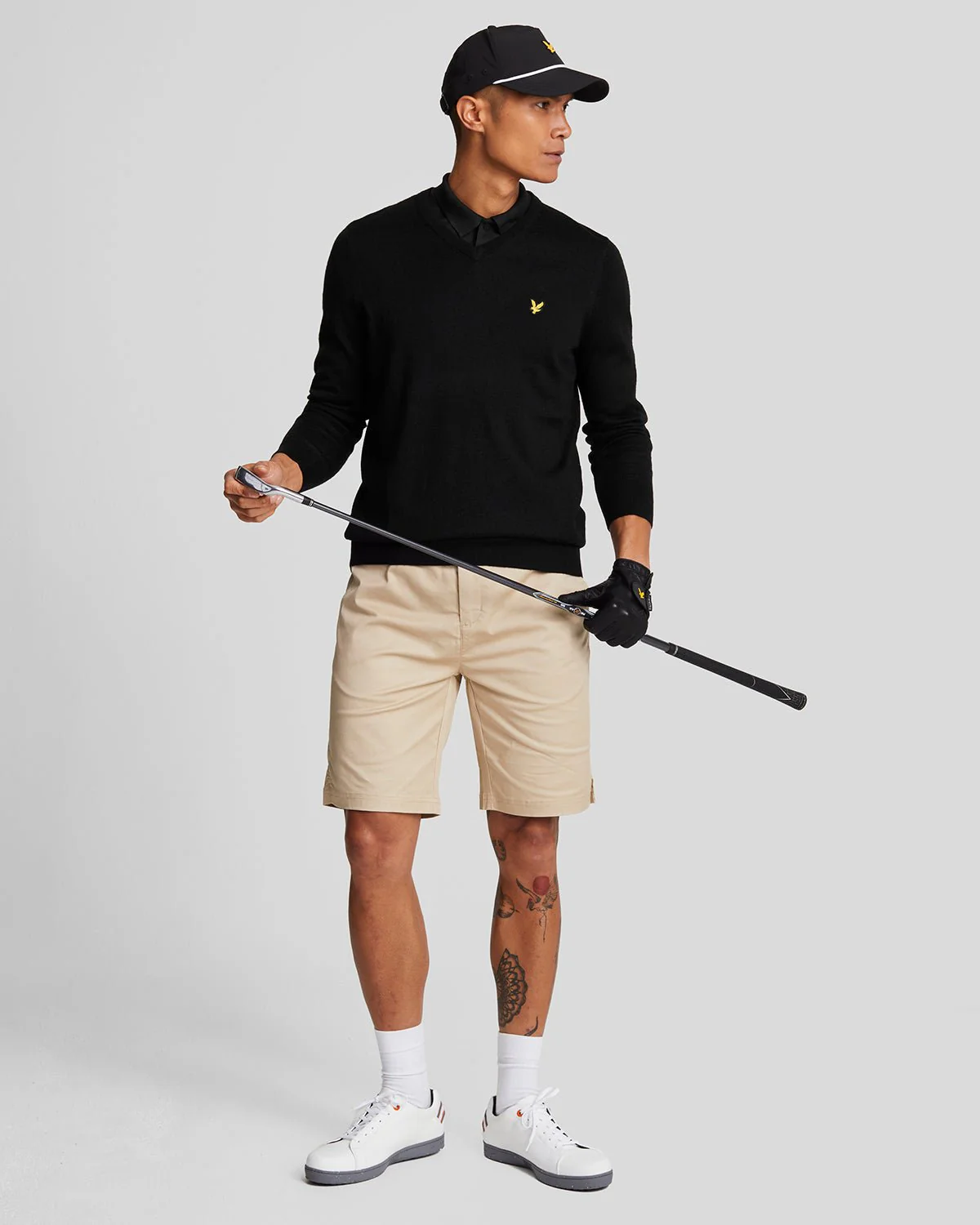 Golf Wool Blend V Neck Jumper